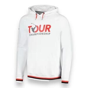 Barstool Tour Championship Hoodie Mens S White Sportswear Golf Pullover Red New